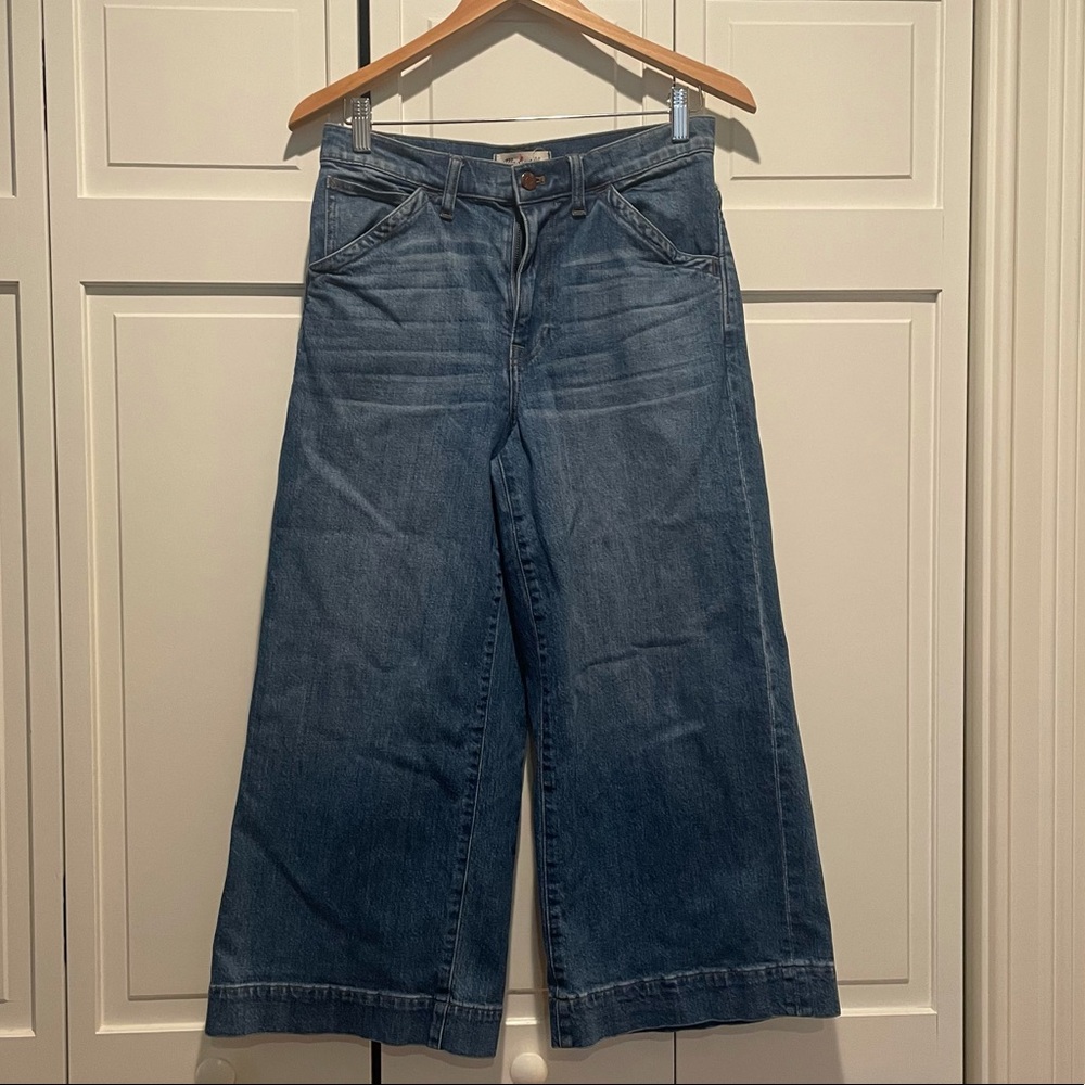 Madewell Wide Leg Crop Jeans